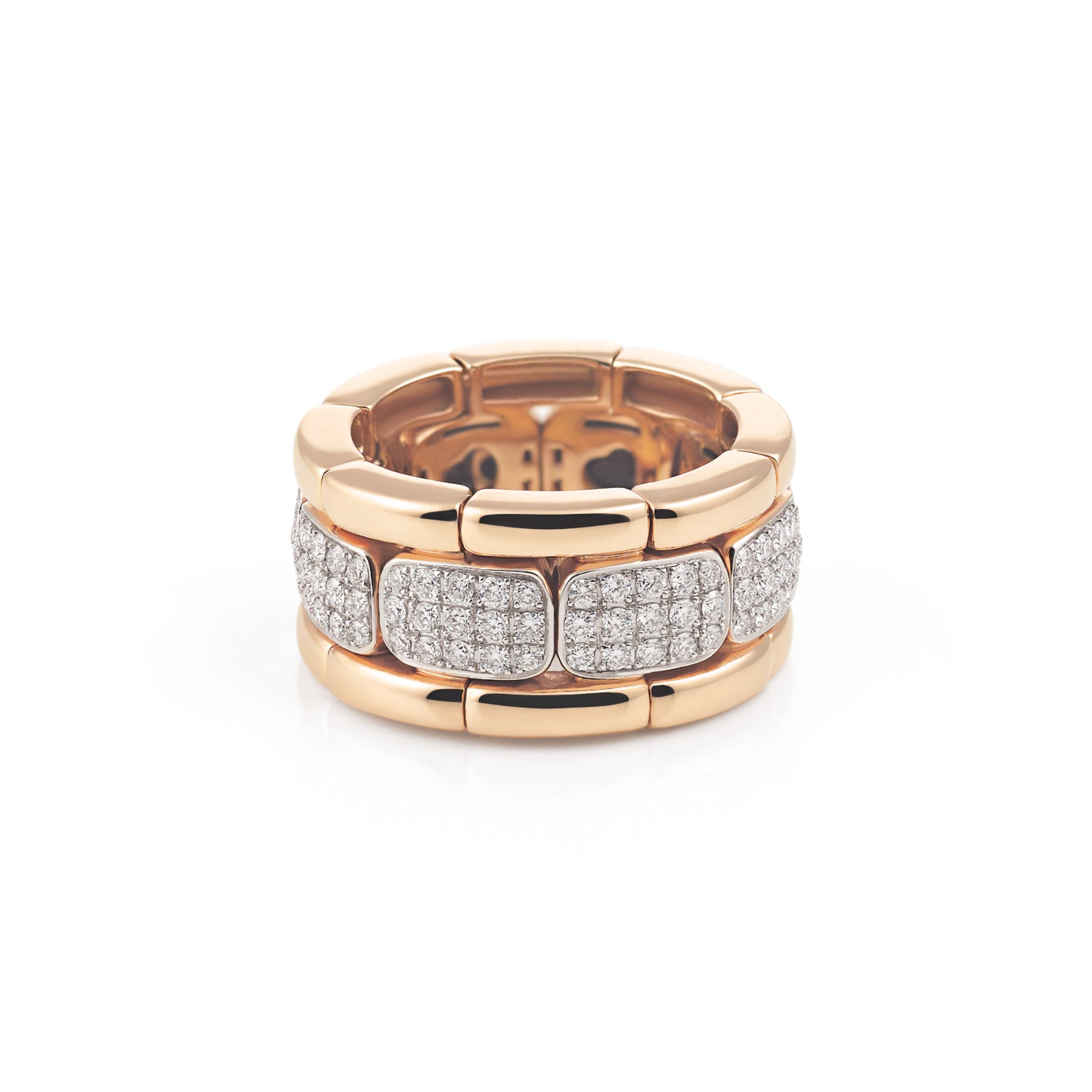 Al Coro La Piazza Ring (NRF621WR) aus Roségold mit Diamant