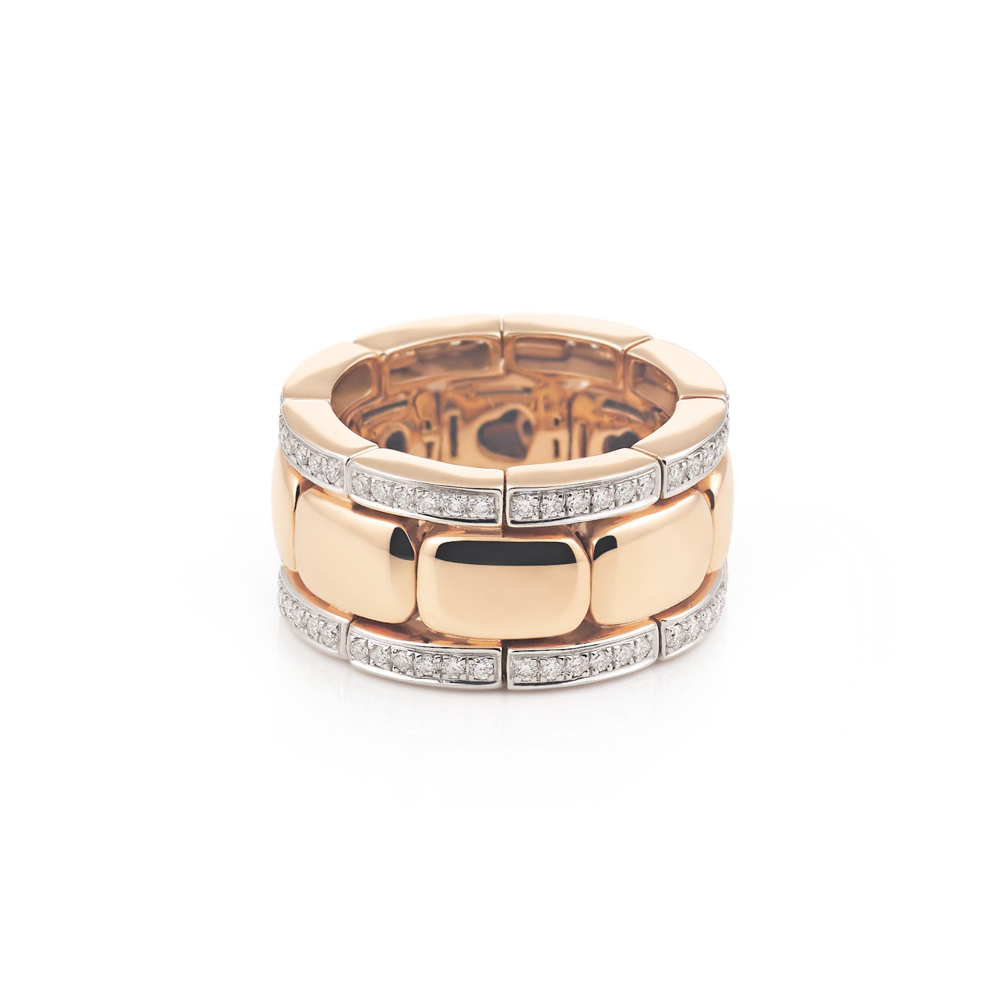 Al Coro La Piazza Ring (NRF624WR) aus Roségold mit Diamant