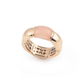 Al Coro La Piazza Ring (NRF759PCR) aus Roségold mit Chalcedon