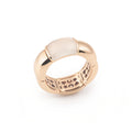 Al Coro La Piazza Ring (NRF759WMR) aus Roségold mit Mondstein