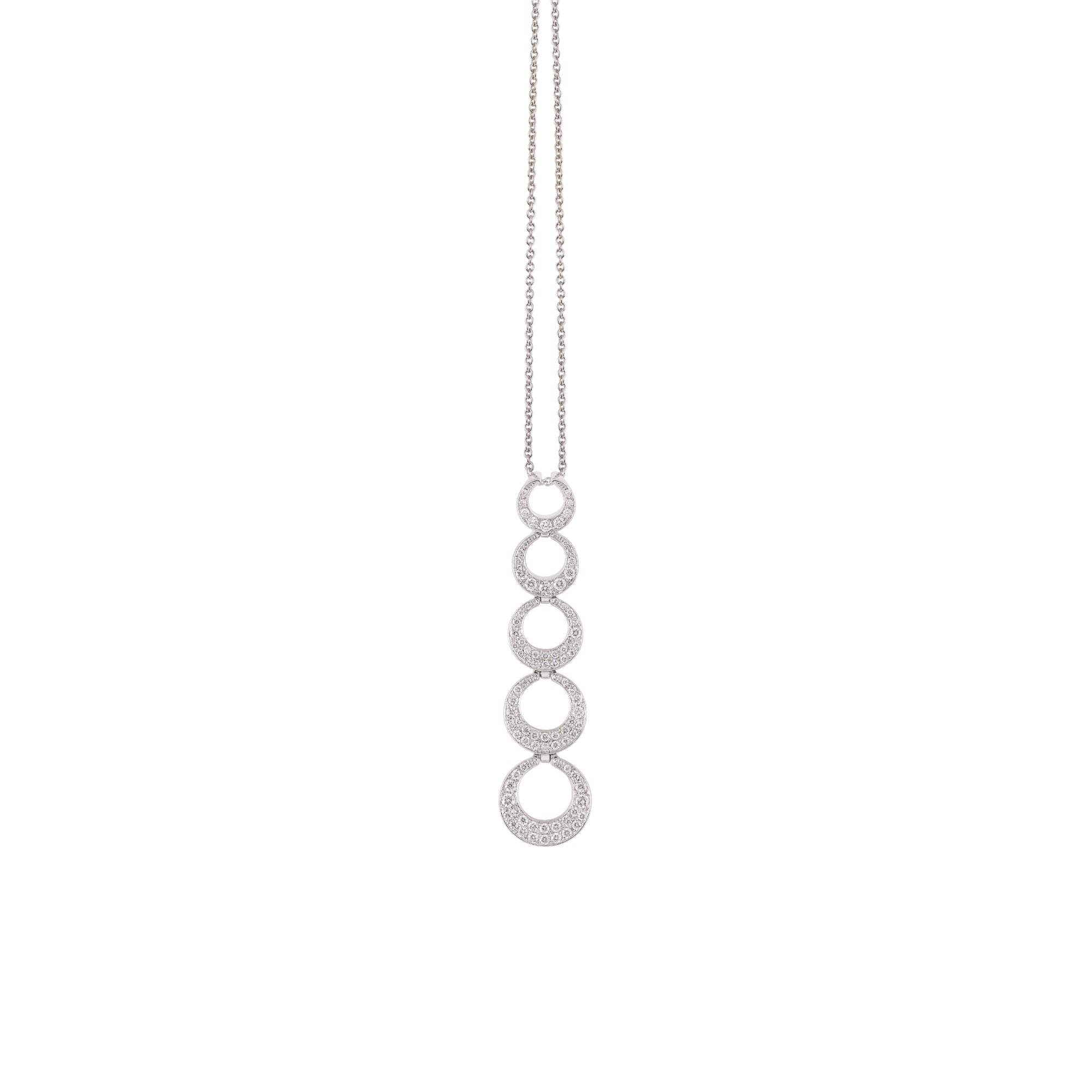 Al Coro Mezzaluna Anhänger (NP1746W) aus Weißgold mit Diamant