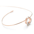 Al Coro Mezzaluna Anhänger (P2059R) aus Roségold mit Diamant