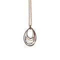 Al Coro Mezzaluna Anhänger (P2344B) aus Bicolor-Gold mit Diamant und Saphir