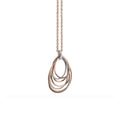 Al Coro Mezzaluna Anhänger (P2378R) aus Bicolor-Gold mit Diamant