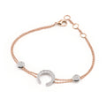 Al Coro Mezzaluna Armband (NB689WR) aus Bicolor-Gold mit Diamant