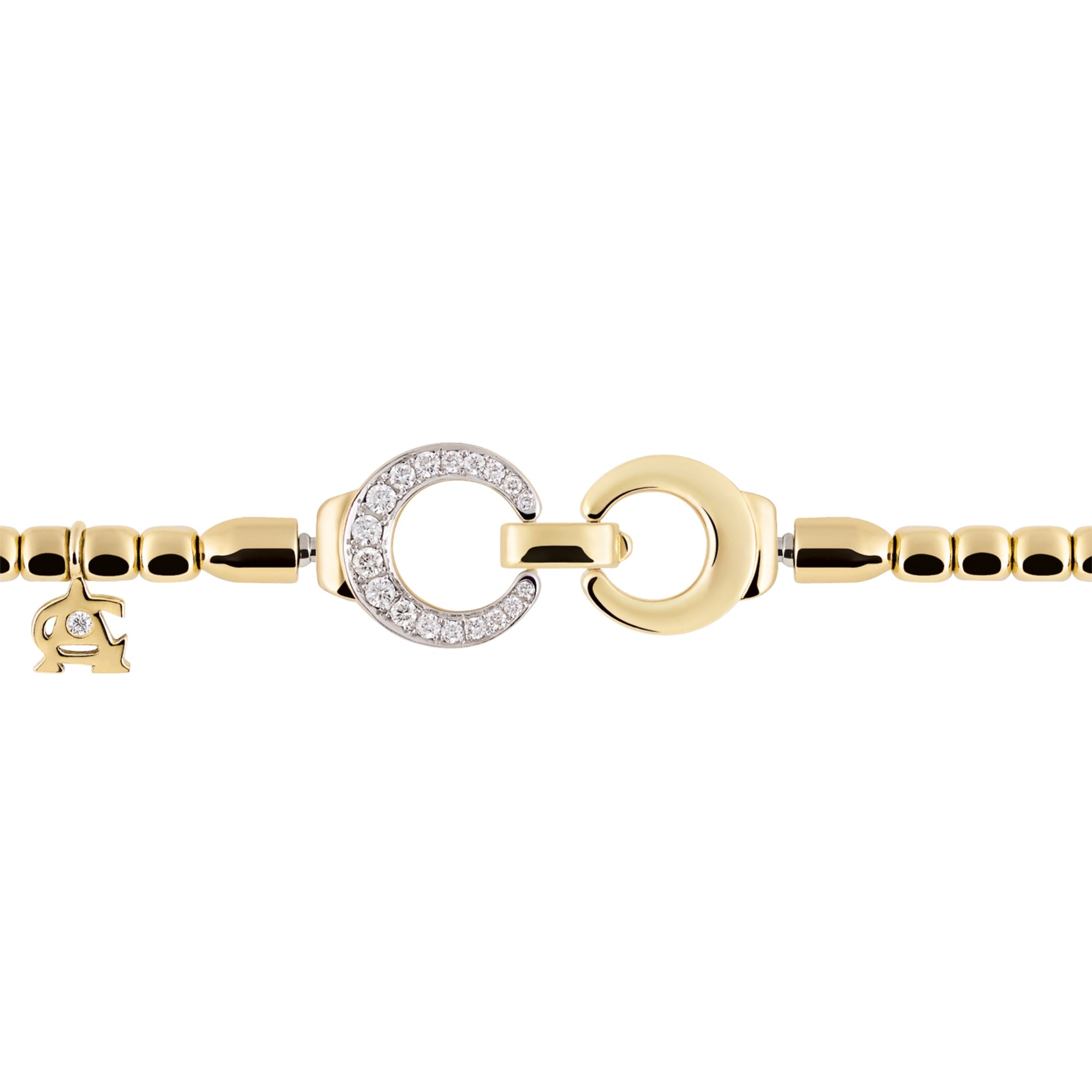 Al Coro Mezzaluna Attrae Armband - BA24G18_BA15WY_BA18Y_BA10WY_ACY (ACY) aus Gelbgold mit Diamant