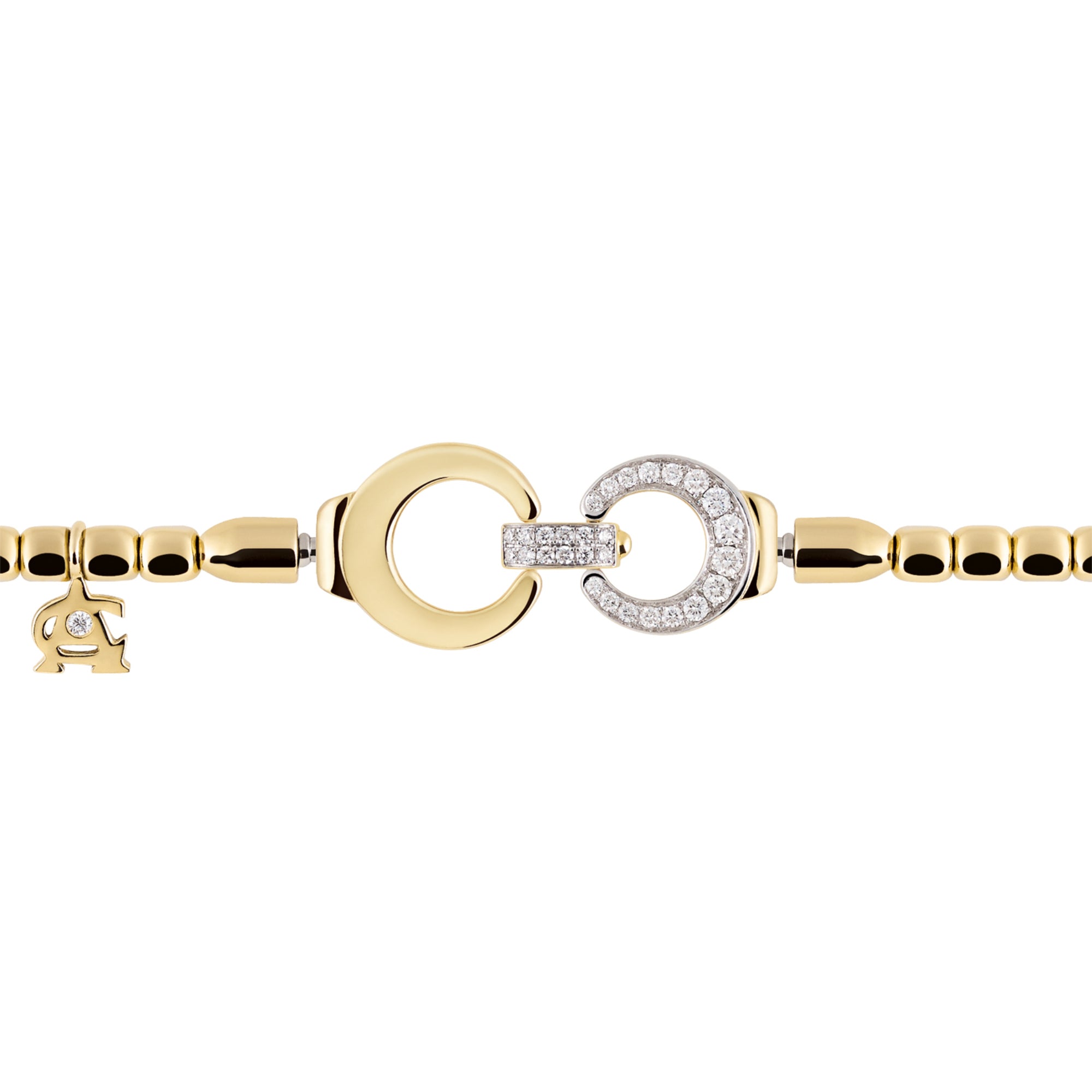 Al Coro Mezzaluna Attrae Armband - BA24G18_BA15WY_BA18Y_BA10WY_ACY (ACY) aus Gelbgold mit Diamant