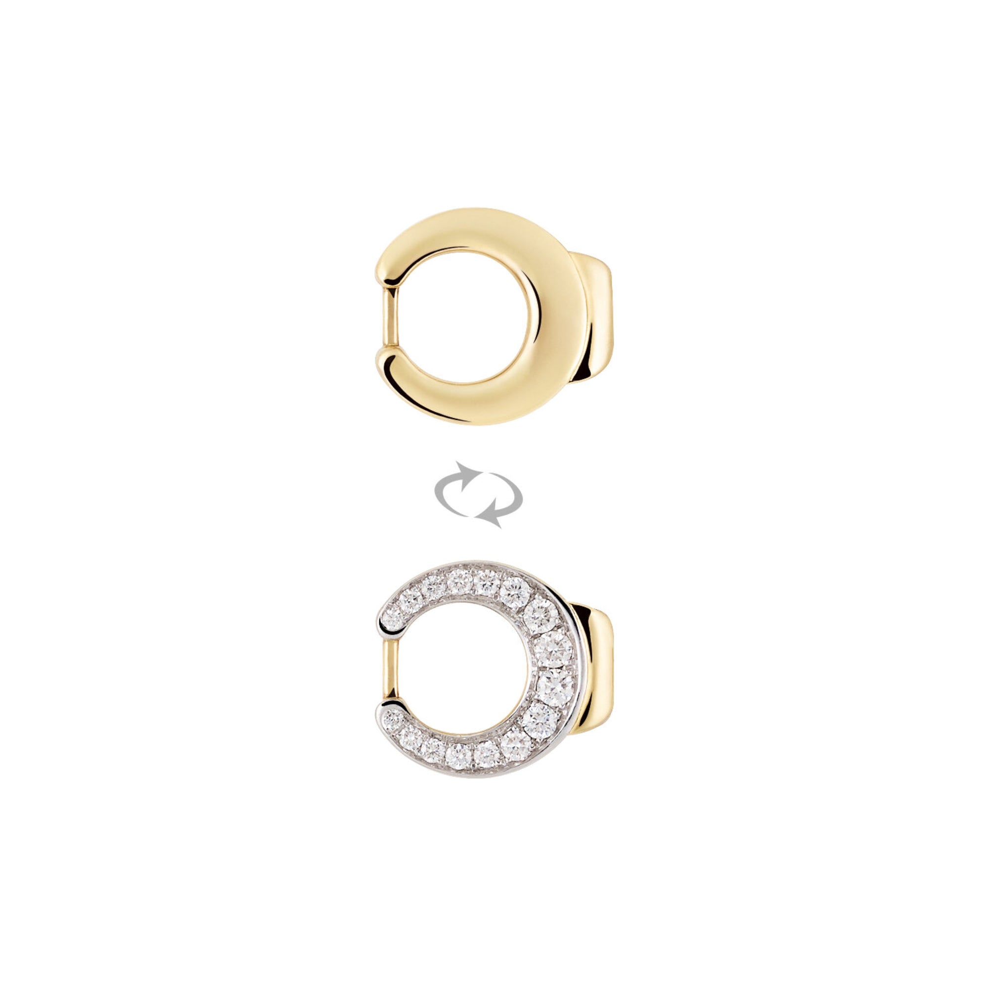 Al Coro Mezzaluna Attrae Armband - BA24G18_BA15WY_BA18Y_BA10WY_ACY (ACY) aus Gelbgold mit Diamant