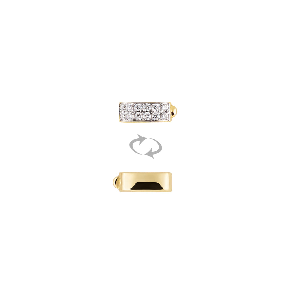 Al Coro Mezzaluna Attrae Armband - BA24G18_BA15WY_BA18Y_BA10WY_ACY (ACY) aus Gelbgold mit Diamant
