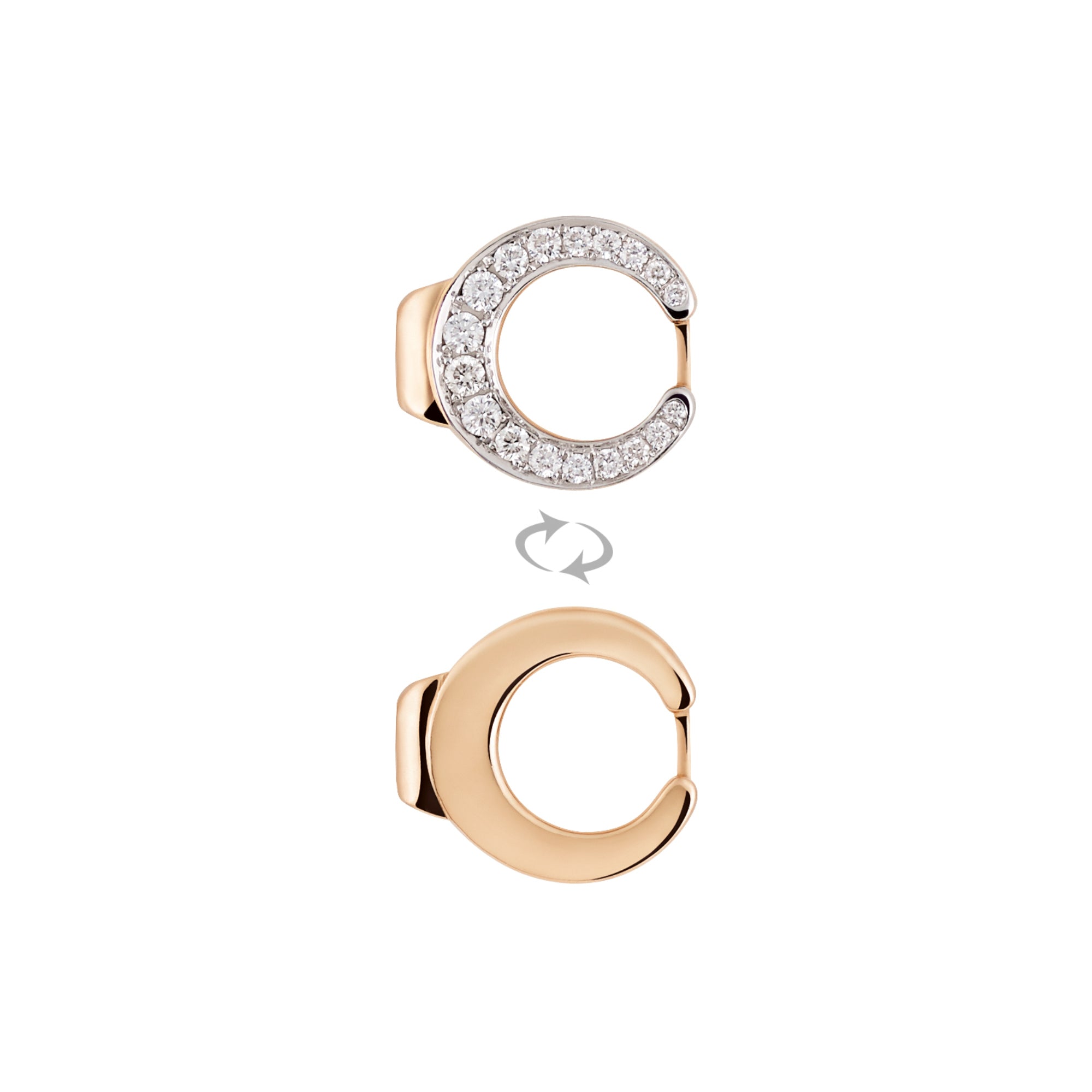 Al Coro Mezzaluna Attrae Armband - BA24R18_BA15WR_BA18R_BA14TQR_ACR (ACR) aus Roségold mit Diamant und Türkis