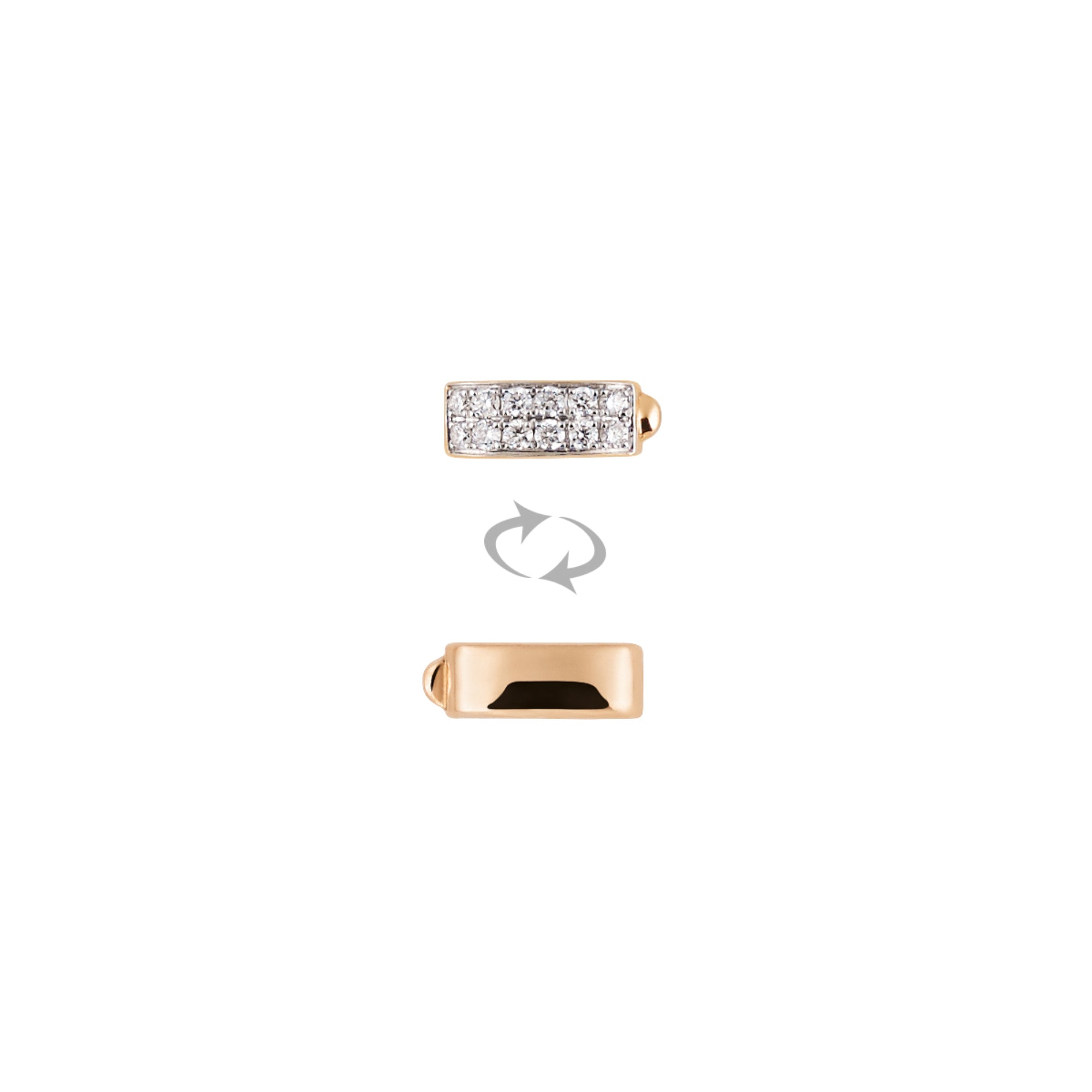 Al Coro Mezzaluna Attrae Armband - BA43R18_BA15BR_BA18R_BA12WMOR_ACR (ACR) aus Roségold mit Diamant und Perlmutt