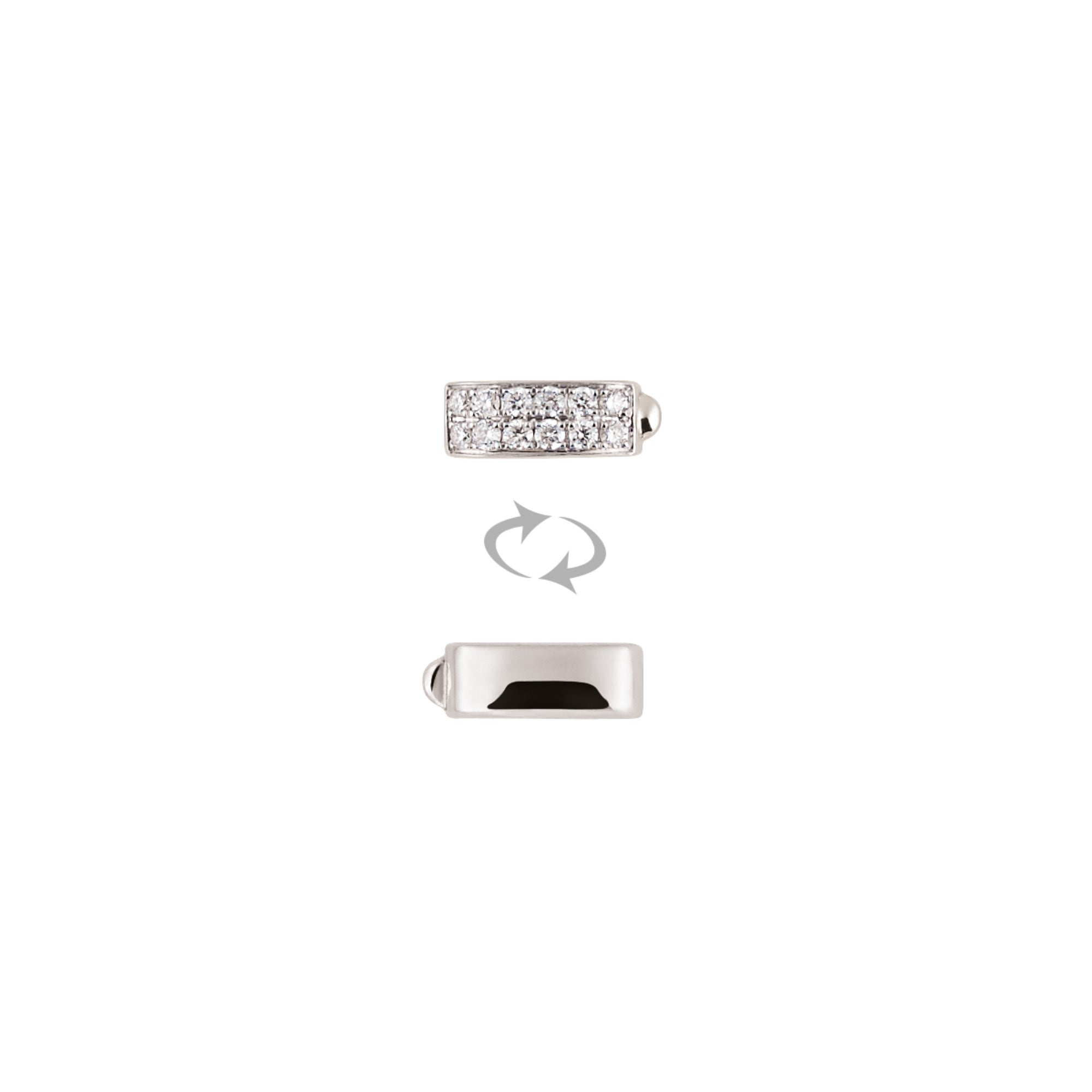 Al Coro Mezzaluna Attrae Armband - BA43W18_BA15WW_BA18W_BA10WW_ACW (ACW) aus Weißgold mit Diamant
