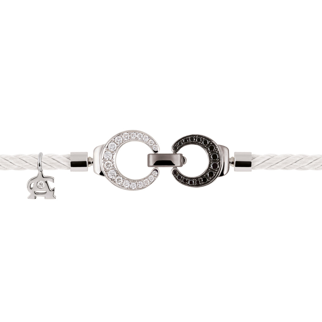 Al Coro Mezzaluna Attrae Armband - BACBPW18_BA15WW_BA18BSB_BA10BSB+ACW (ACW) aus Weißgold mit Diamant und Saphir
