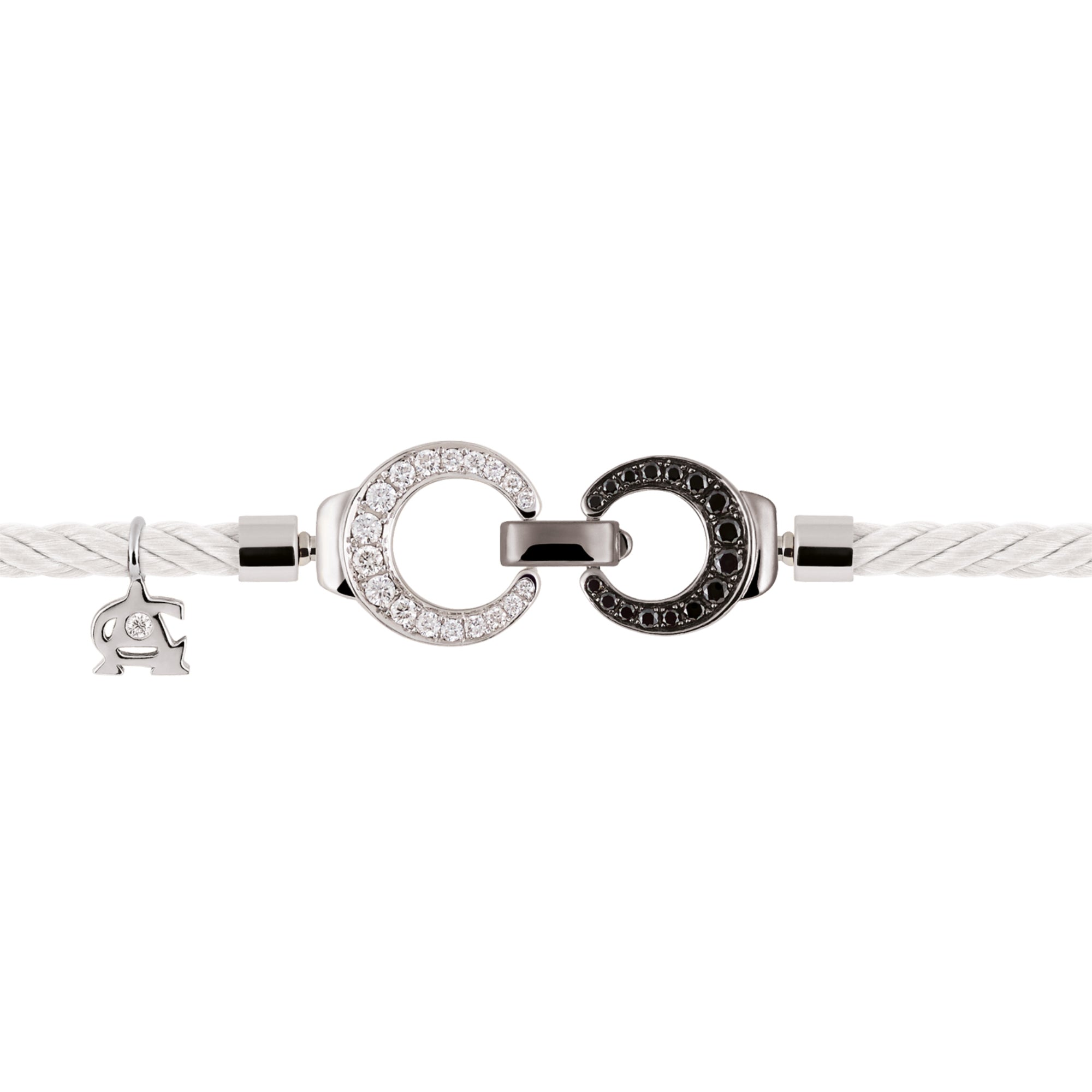 Al Coro Mezzaluna Attrae Armband - BACBPW18_BA15WW_BA18BSB_BA10BSB+ACW (ACW) aus Weißgold mit Diamant und Saphir
