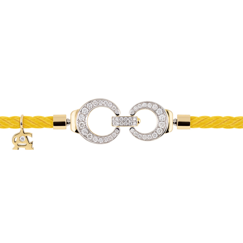 Al Coro Mezzaluna Attrae Armband - BACGAY18_BA15WY_BA18Y_BA12WMAY+ACY (ACY) aus Gelbgold mit Diamant und Malachit
