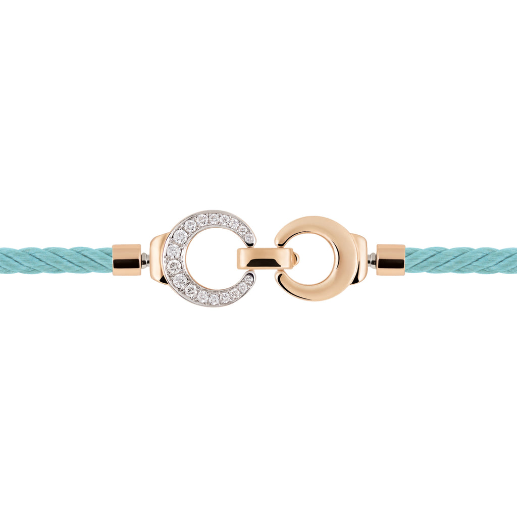 Al Coro Mezzaluna Attrae Armband - BACTR18_BA15WR_BA18R_BA14TQR+ACR (ACR) aus Roségold mit Diamant und Türkis