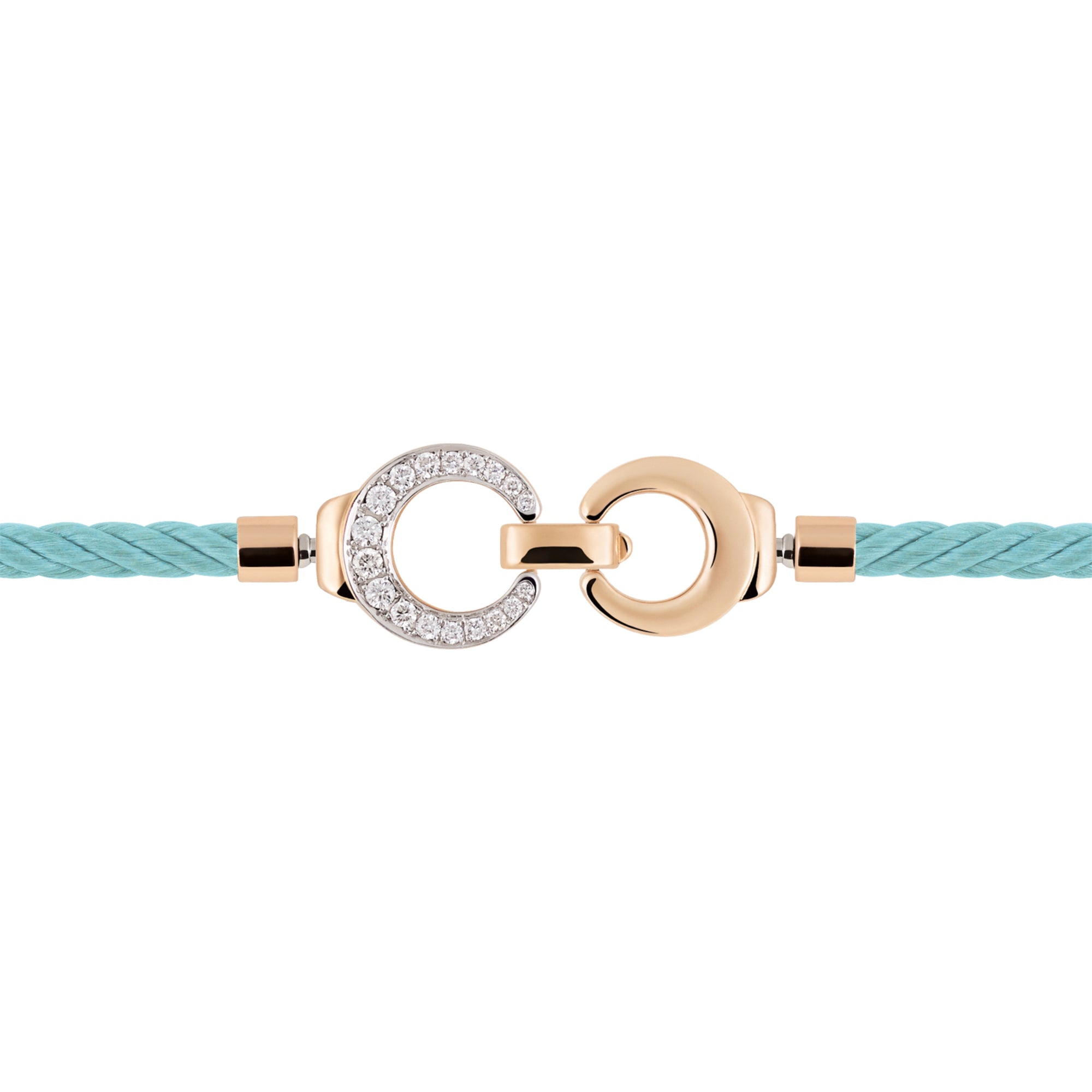 Al Coro Mezzaluna Attrae Armband - BACTR18_BA15WR_BA18R_BA14TQR+ACR (ACR) aus Roségold mit Diamant und Türkis