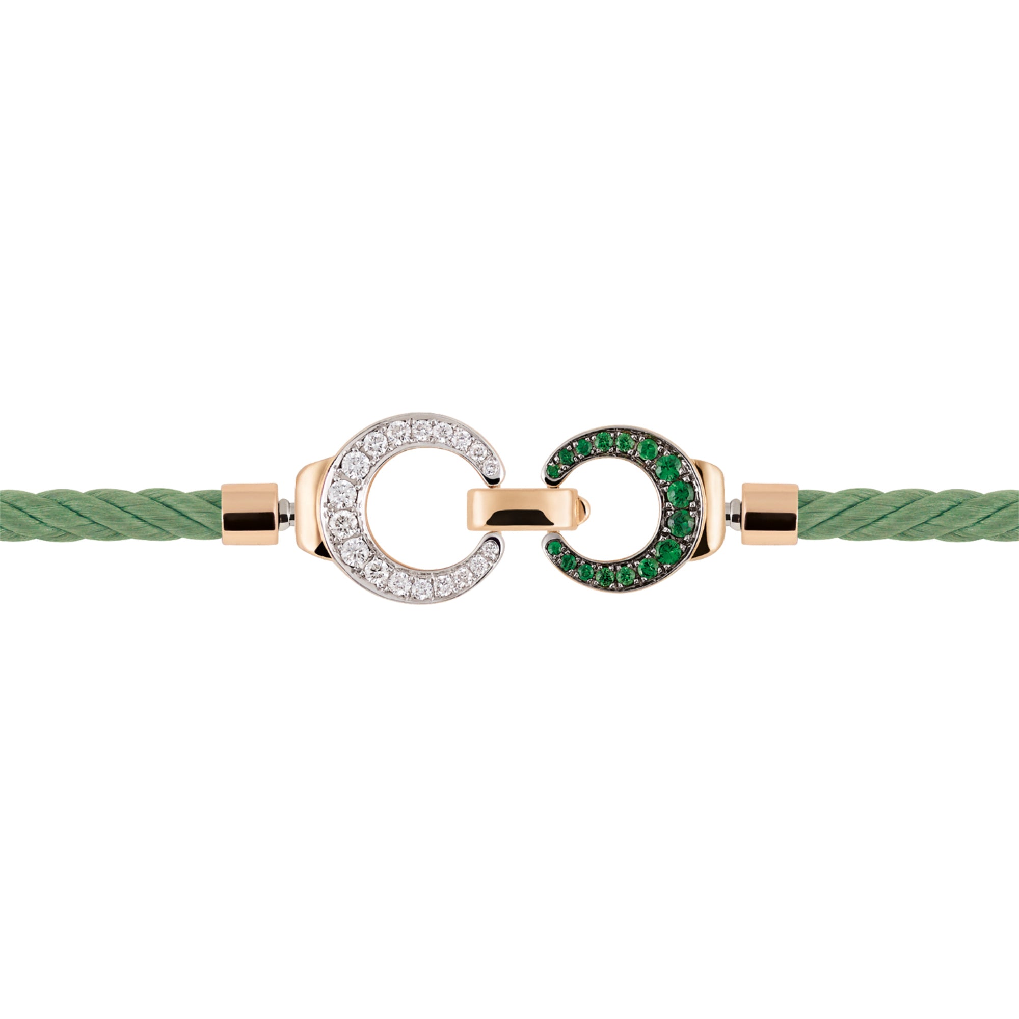 Al Coro Mezzaluna Attrae Armband - BACVLR18_BA15WR_BA18R_BA11WTR (BA11WTR) aus Roségold mit Diamant und Tsavorit