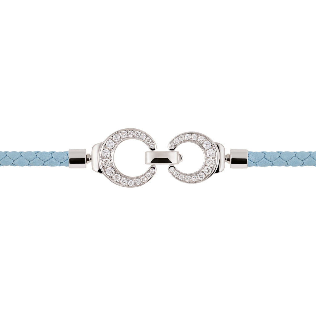 Al Coro Mezzaluna Attrae Armband - BAL3AAW18_BA15WW_BA18W_BA11WPW+ACW (ACW) aus Weißgold mit Diamant, Paraiba und Turmalin