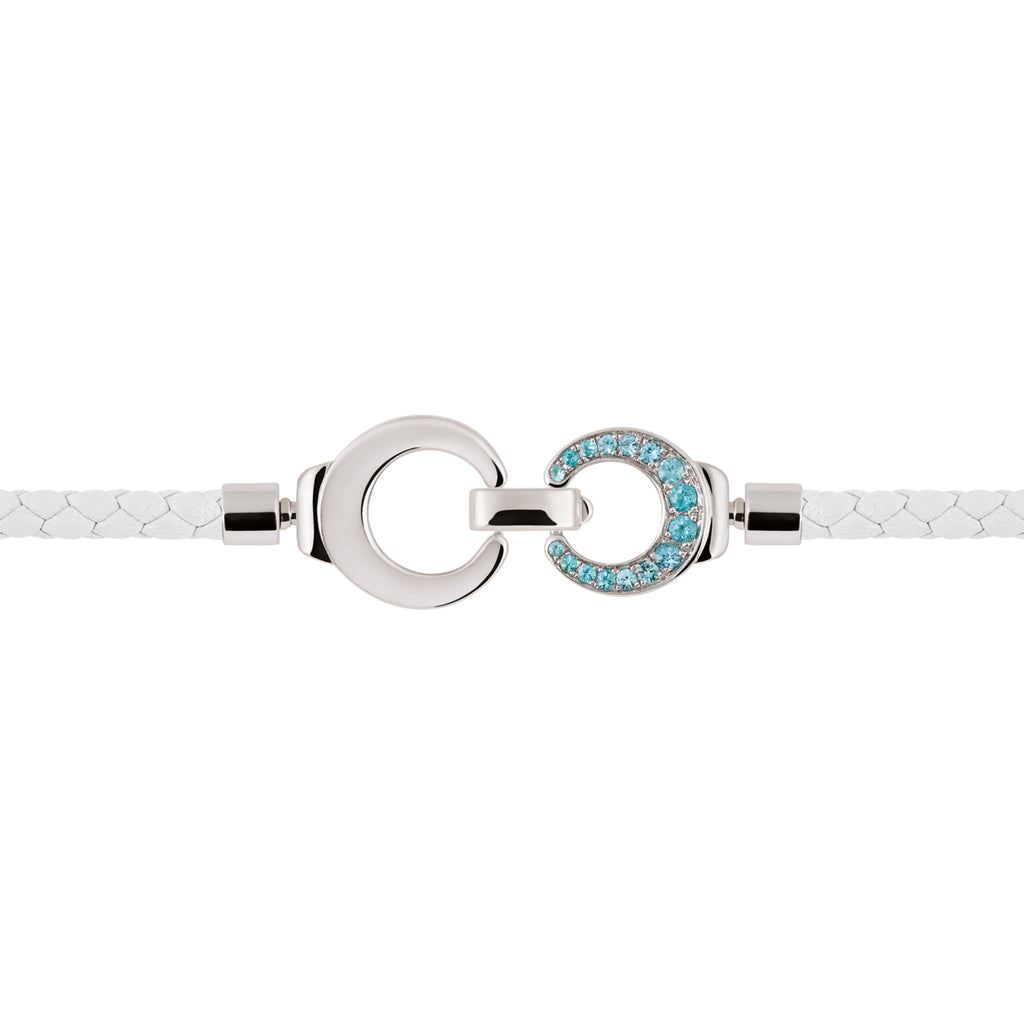 Al Coro Mezzaluna Attrae Armband - BAL3BPW18_BA16W_BA17W_BA11WPW (BA11WPW) aus Weißgold mit Diamant, Paraiba und Turmalin