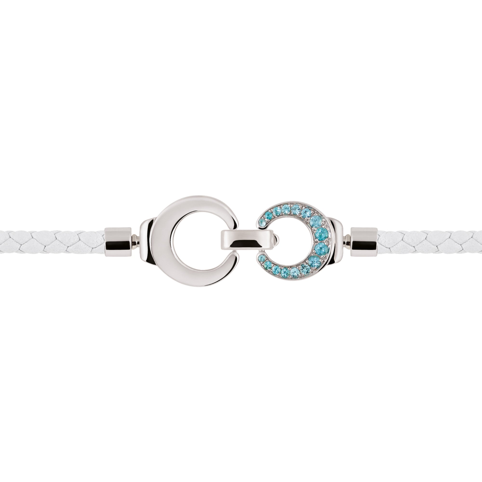 Al Coro Mezzaluna Attrae Armband - BAL3BPW18_BA16W_BA17W_BA11WPW (BA11WPW) aus Weißgold mit Diamant, Paraiba und Turmalin