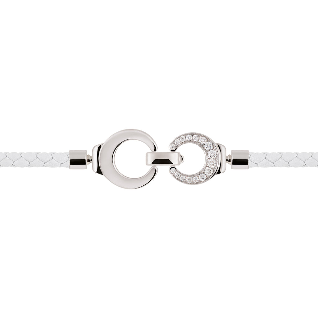 Al Coro Mezzaluna Attrae Armband - BAL3BPW18_BA16W_BA17W_BA11WPW (BA11WPW) aus Weißgold mit Diamant, Paraiba und Turmalin