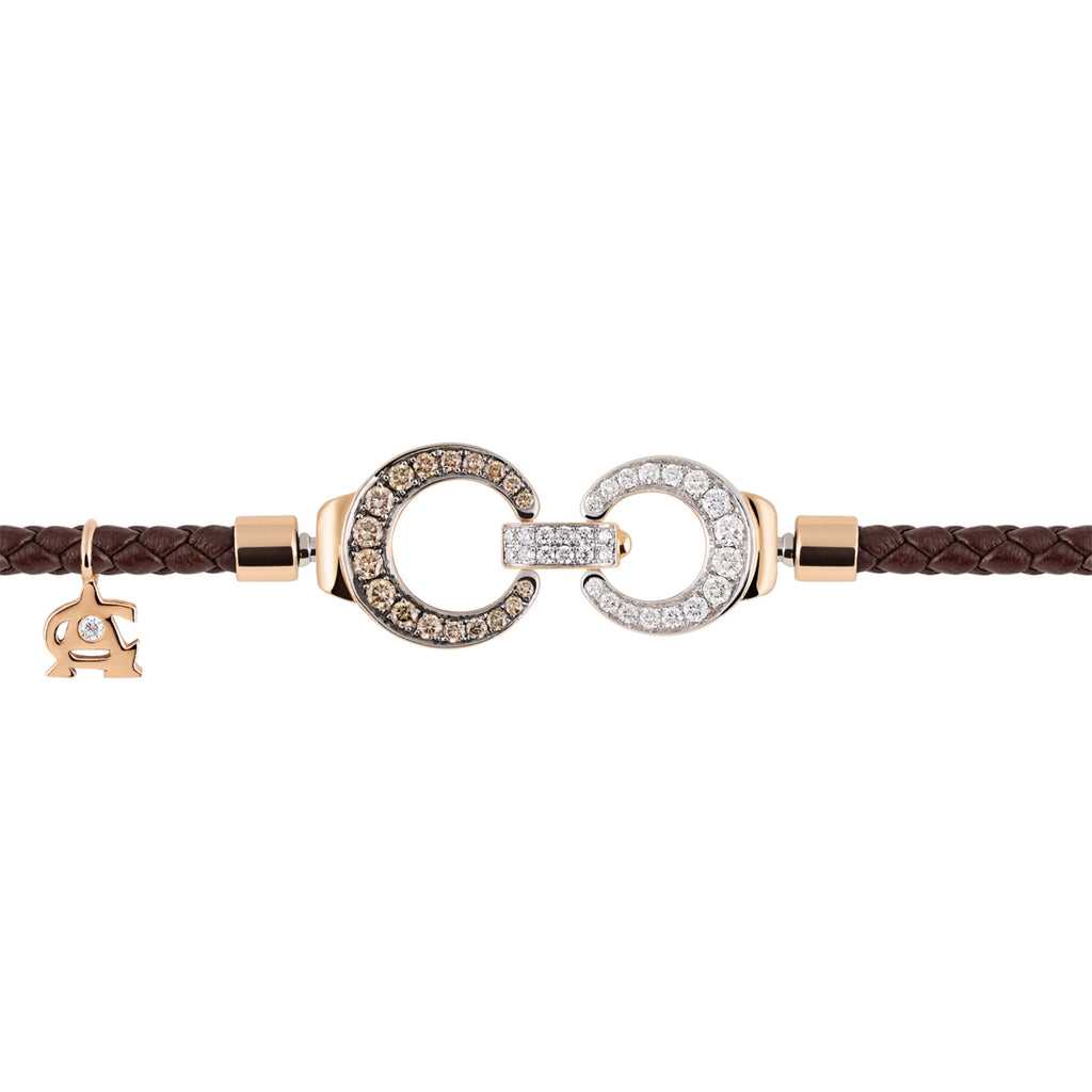 Al Coro Mezzaluna Attrae Armband - BAL3CR18_ BA15BR_BA18R_BA12WMOR+ACR (ACR) aus Roségold mit Diamant und Perlmutt