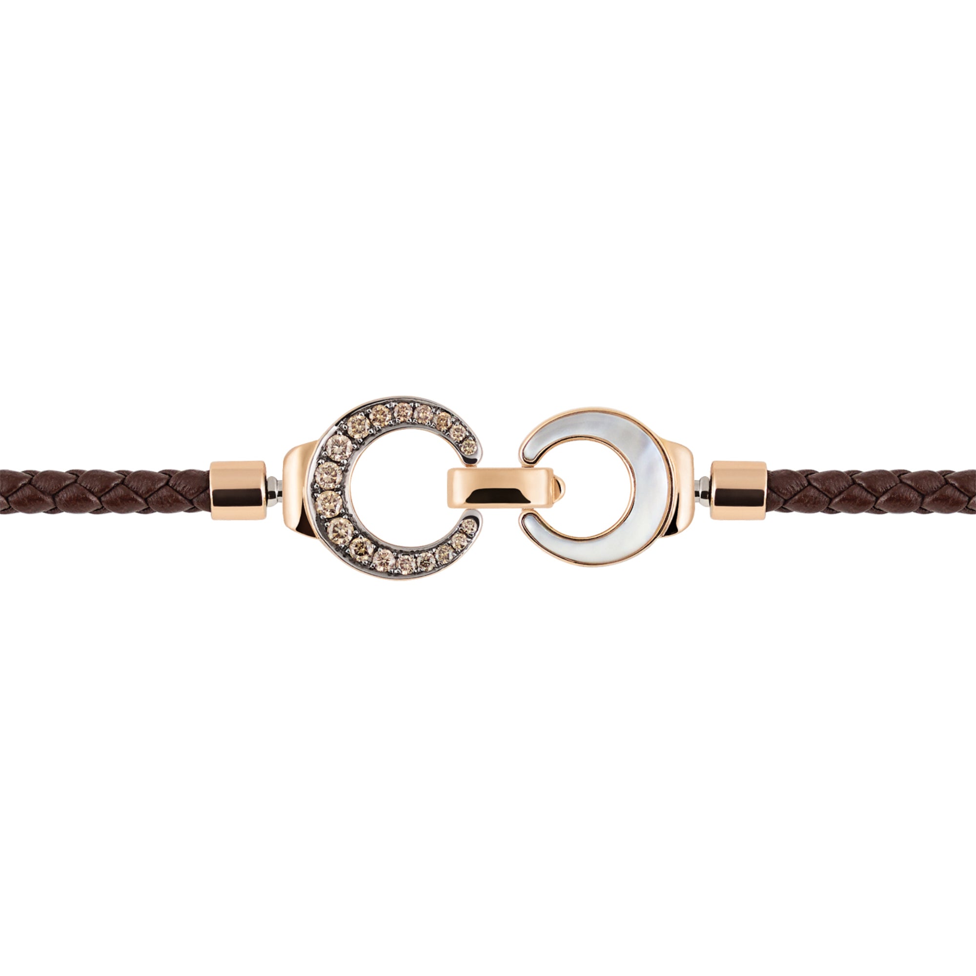 Al Coro Mezzaluna Attrae Armband - BAL3CR18_ BA15BR_BA18R_BA12WMOR+ACR (ACR) aus Roségold mit Diamant und Perlmutt