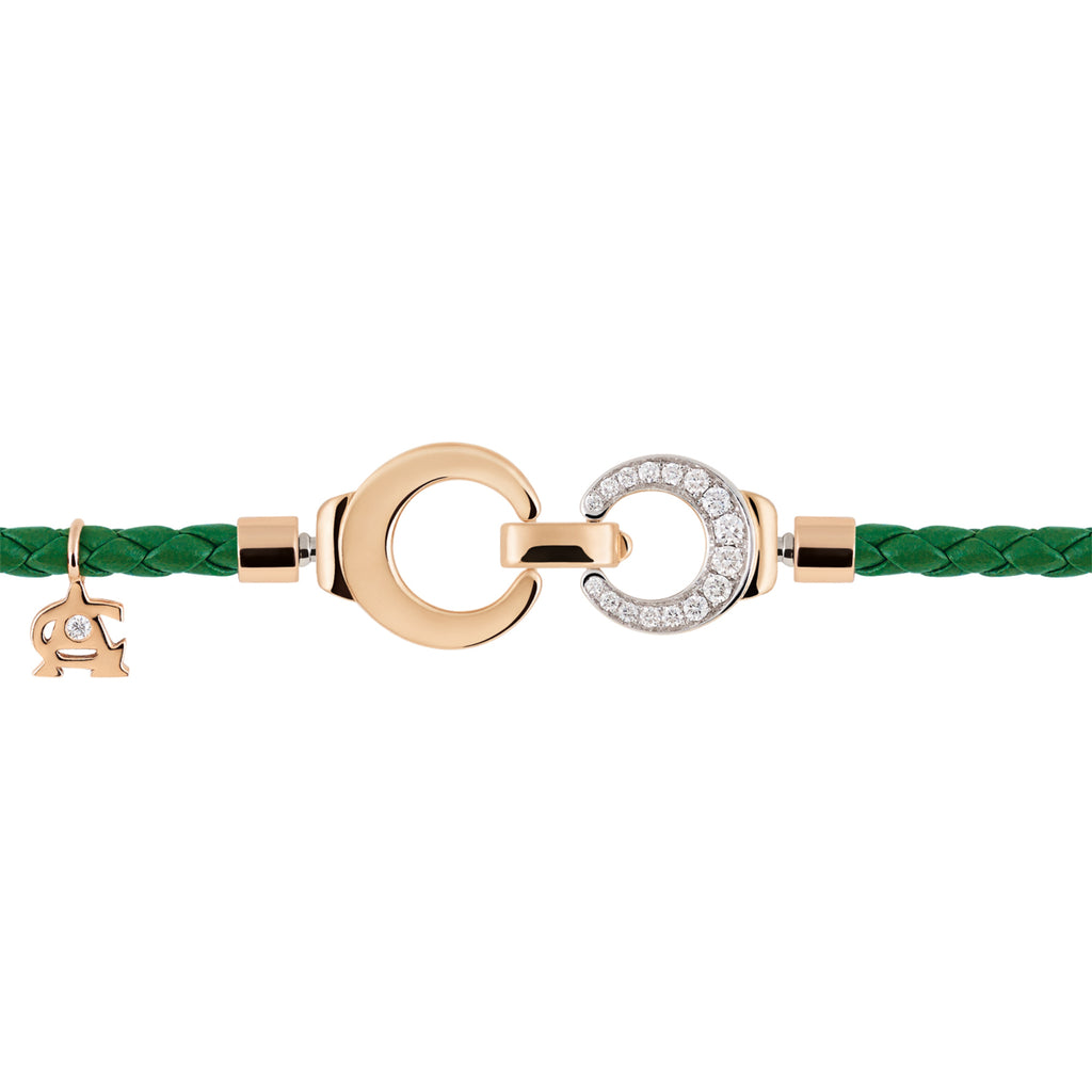 Al Coro Mezzaluna Attrae Armband - BAL3VER18_BA16R_BA17R_BA11WTR+ACR (ACR) aus Roségold mit Diamant und Tsavorit