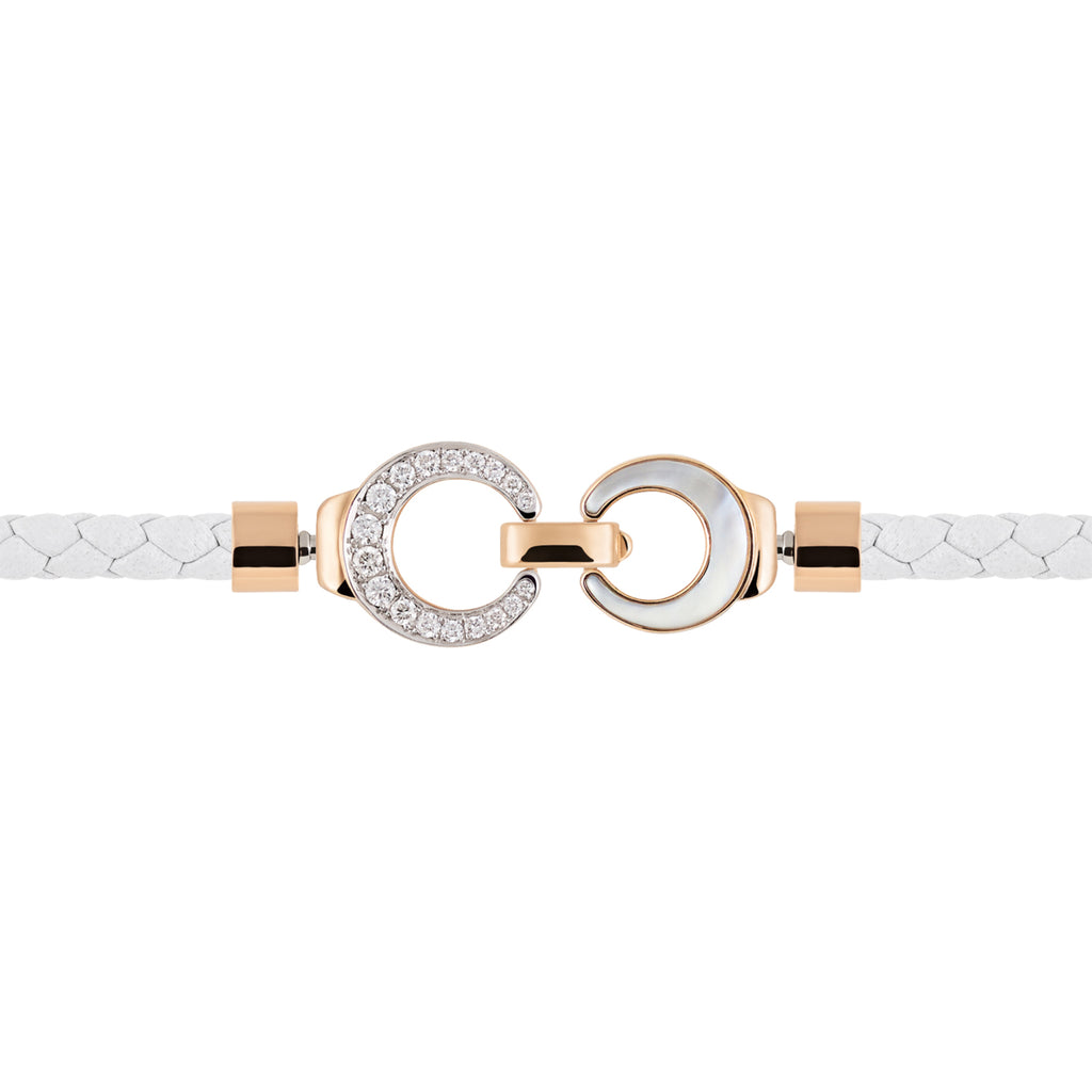 Al Coro Mezzaluna Attrae Armband - BAL4BPR18_BA15WR_BA17R_BA12WMOR (BA12WMOR) aus Roségold mit Diamant und Perlmutt