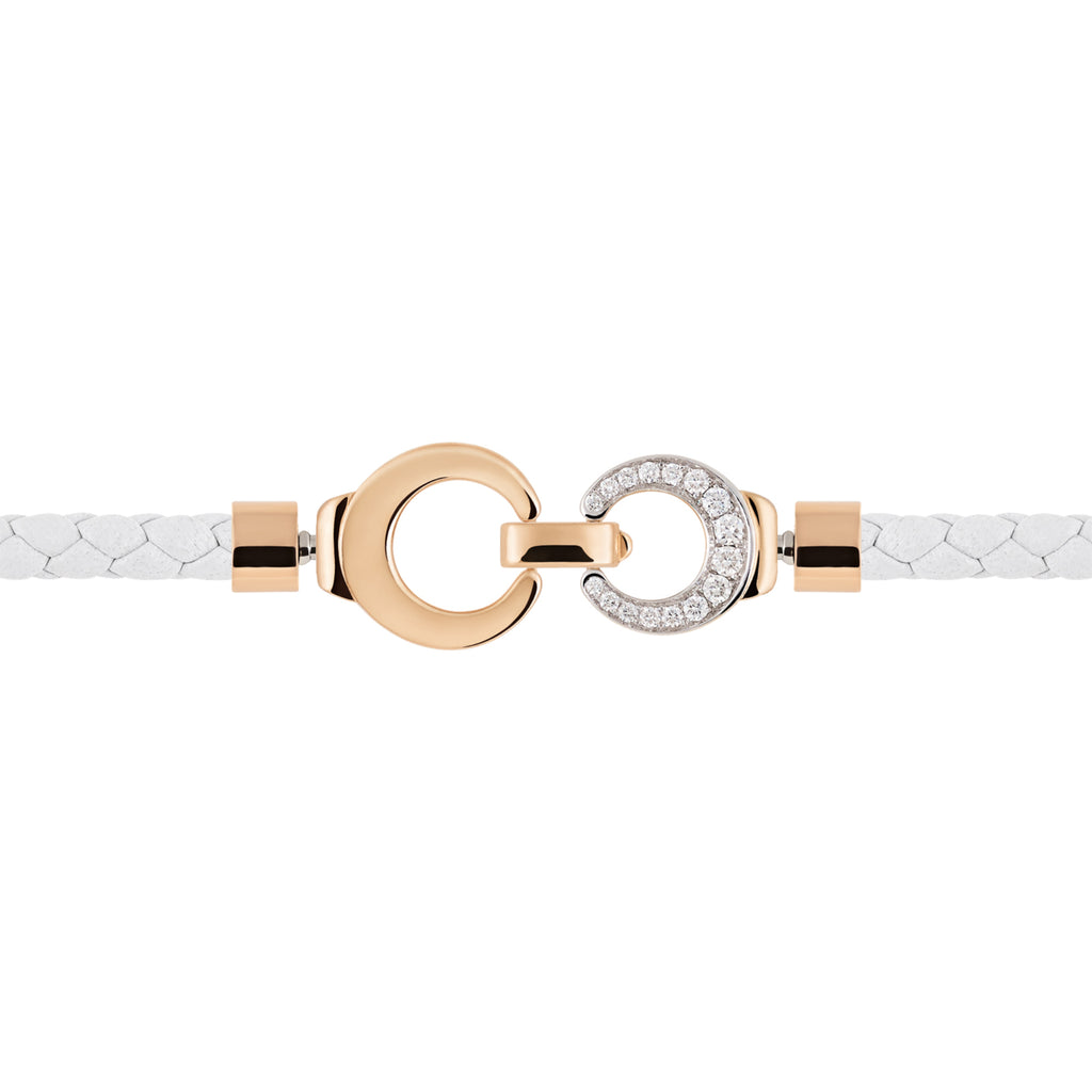 Al Coro Mezzaluna Attrae Armband - BAL4BPR18_BA15WR_BA17R_BA12WMOR (BA12WMOR) aus Roségold mit Diamant und Perlmutt