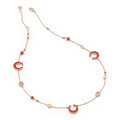Al Coro Mezzaluna Collier (NC1510COR45) aus Roségold mit Diamant