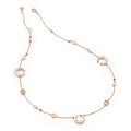 Al Coro Mezzaluna Collier (NC1510MOR45) aus Roségold mit Diamant und Perlmutt