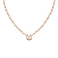 Al Coro Mezzaluna Collier (NC2877R) aus Roségold mit Diamant