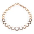 Al Coro Mezzaluna Collier (NC8357BWR) aus Roségold mit Diamant