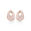 Al Coro Mezzaluna Ohrhänger (E2046WMR) aus Roségold mit Diamant und Mondstein