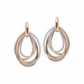 Al Coro Mezzaluna Ohrhänger (E2210R) aus Bicolor-Gold mit Diamant