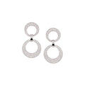 Al Coro Mezzaluna Ohrhänger (NE1503W) aus Weißgold mit Diamant