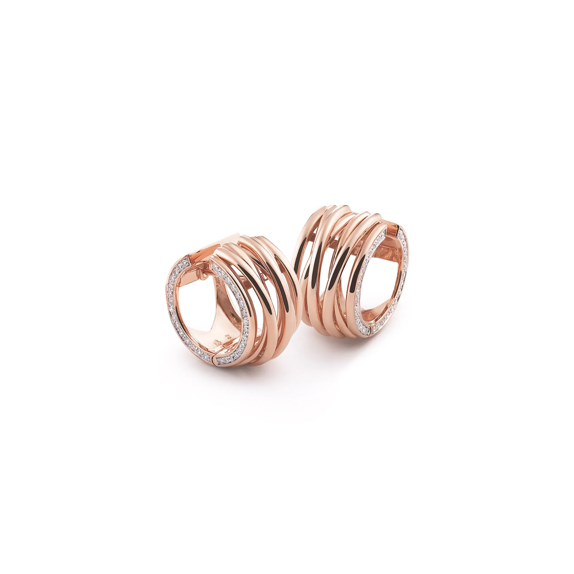 Al Coro Mezzaluna Ohrring (E1868R) aus Rotgold