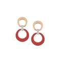 Al Coro Mezzaluna Ohrringe (NE1502COR) aus Bicolor-Gold mit Diamant