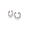 Al Coro Mezzaluna Ohrringe (NE355WW) aus Weißgold mit Diamant