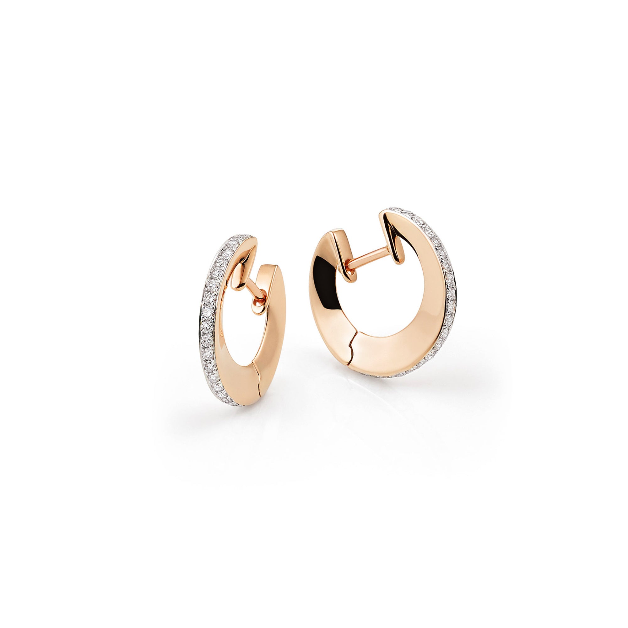 Al Coro Mezzaluna Ohrringe (NE8356WR) aus Roségold mit Diamant