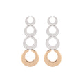 Al Coro Mezzaluna Ohrringe (NE9173WR) aus Bicolor-Gold mit Diamant