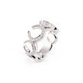 Al Coro Mezzaluna Ring (NR2870W) aus Bicolor-Gold mit Diamant