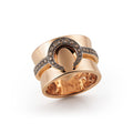 Al Coro Mezzaluna Ring (NR8347R) aus Roségold mit Diamant