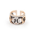 Al Coro Mezzaluna Ring (NR9928WR) aus Bicolor-Gold mit Diamant