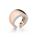 Al Coro Mezzaluna Ring (R6529R) aus Rotgold mit Diamant