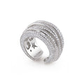 Al Coro Mezzaluna Ring (R7048W) aus Weißgold mit Diamant
