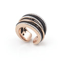 Al Coro Mezzaluna Ring (R7216R) aus Bicolor-Gold mit Diamant