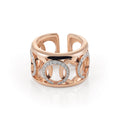 Al Coro Mezzaluna Ring (R7625WR) aus Bicolor-Gold mit Diamant